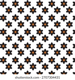 Diseño de patrón floral sin fisuras sobre fondo
