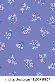 Seamless floral pattern design print. Use for textile, dress, wallpaper, home design.