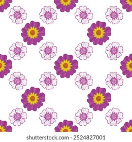 Design de padrão floral sem costura pronto para impressões têxteis 