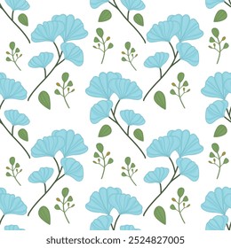 Seamless Floral Pattern Design Ready For Textile Prints 