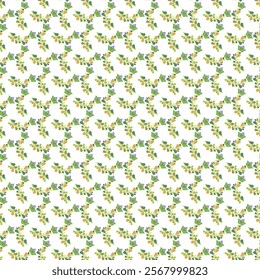 	Seamless floral pattern design with scattered mixed flowers.