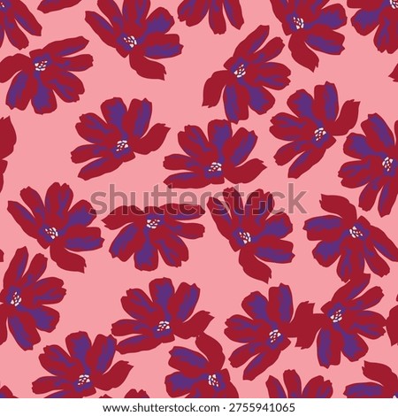 Seamless floral pattern for design. Small pastel flowers. Ivory background. Liberty floral pattern. Beautiful template for fashion prints. Flowers field vector floral pattern in soft and natural color
