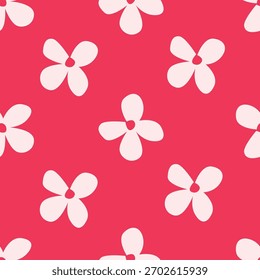 Diseño de patrón floral sin fisuras con flores dibujadas a mano de Vector dulce para niños y productos para bebés, tela, Fondo de pantalla, papelería. Prado floral papel digital
