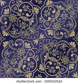 Seamless floral pattern for design, vector Illustration