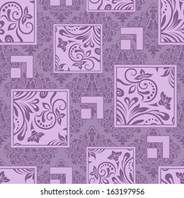 Seamless floral pattern for design, vector Illustration