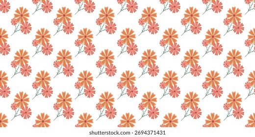 Seamless floral pattern design vector for textille background illustration textures 