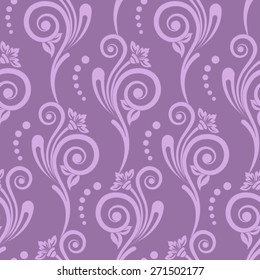 Seamless floral pattern for design, vector Illustration