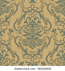 Seamless floral pattern for design, vector Illustration