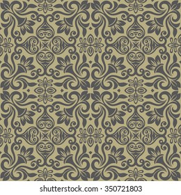 Seamless floral pattern for design, vector Illustration