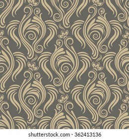 Seamless floral pattern for design, vector Illustration