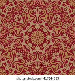 Seamless floral pattern for design, vector Illustration