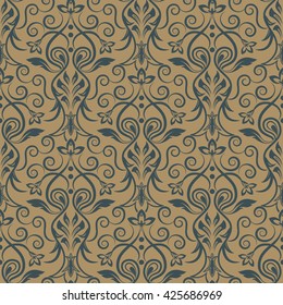 Seamless floral pattern for design, vector Illustration