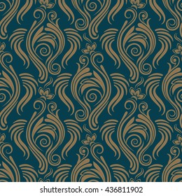 Seamless floral pattern for design, vector Illustration
