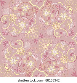 Seamless floral pattern for design. Vector Illustration