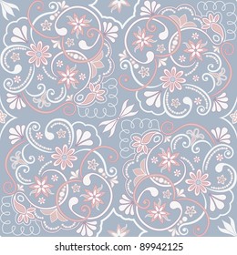 Seamless floral pattern for design, vector Illustration