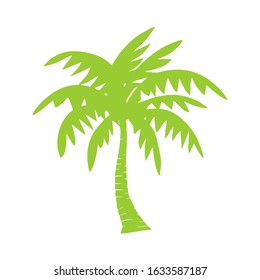 Seamless floral pattern with different palm tree. Print for fabric and web.