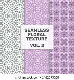 Seamless floral pattern in different variations