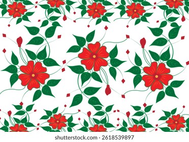 Seamless Floral pattern,  Digital pattern, Arab, Pakistan,  Indian floral pattern, Vector Illustration ,Design for fashion , fabric, textile, wallpaper , wrapping and all prints