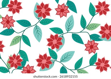 Seamless Floral pattern,  Digital pattern, Arab, Pakistan,  Indian floral pattern, Vector Illustration ,Design for fashion , fabric, textile, wallpaper , wrapping and all prints
