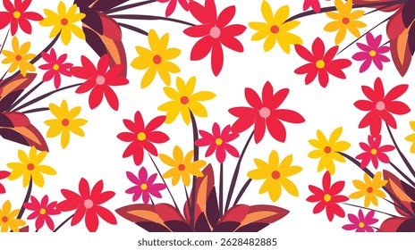 Seamless Floral pattern,  Digital pattern, Arab, Pakistan,  Indian floral pattern, Vector Illustration ,Design for fashion , fabric, textile, wallpaper , wrapping and all prints