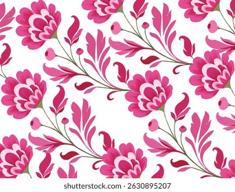 Patrón floral inconsútil, patrón digital, árabe, Pakistán, patrón floral indio, Ilustración vectorial, diseño para la moda, tela, textil, Fondo de pantalla, envoltura y todos los estampados.