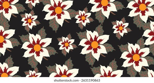 Padrão floral contínuo, padrão digital, árabe, Paquistão, padrão floral indiano, Ilustração vetorial, Design para a moda, tecido, têxtil, papel de parede, embalagem e todas as impressões.