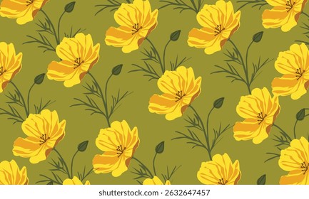 Seamless Floral pattern,  Digital pattern, Arab, Pakistan,  Indian floral pattern, Vector Illustration ,Design for fashion , fabric, textile, wallpaper , wrapping and all prints