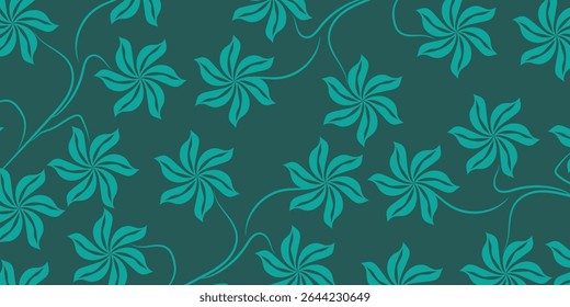 Nahtloses Blumenmuster, Digitales Muster, Arabisch, Pakistan, Indisches Blumenmuster, Vektorgrafik , Modedesign , Stoff, Textil, Tapete , Verpackung und alle Drucke.