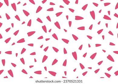 seamless floral pattern. Ditsy style background of small pastel color flowers. Small blooming flowers scattered over a white background. Stock vector for printing on surfaces and web design.