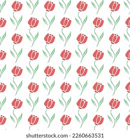 Patrón floral sin foco. Fondo de garabato con flores. Patrón de primavera