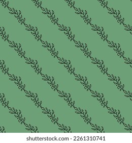 Nahtlose Blumenmuster. Doodle Hintergrund mit Blumen. Frühlingsmuster