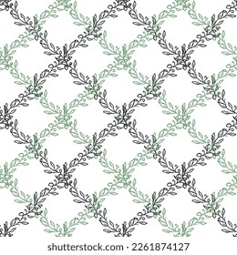Seamless floral pattern. Doodle background with flowers. Spring pattern