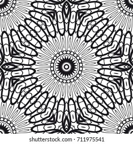 seamless floral pattern. Draws to relax. vector illustration