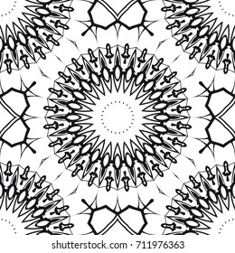 seamless floral pattern. Draws to relax. vector illustration