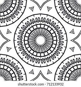 seamless floral pattern. Draws to relax. vector illustration