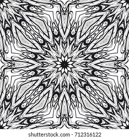 seamless floral pattern. Draws to relax. vector illustration