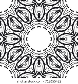 seamless floral pattern. Draws to relax. vector illustration