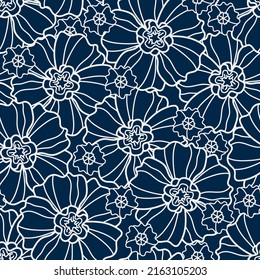 Seamless Floral Pattern. Elegant beautiful nature ornament for fabric, wrapping or textile.