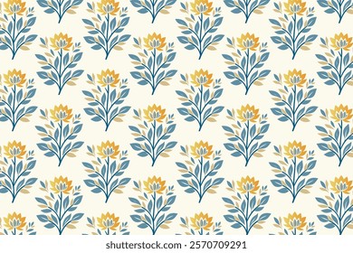 seamless floral pattern with elegant botanical illustrations for fabric wallpaper wrapping paper garden themes and nature inspired designs