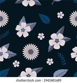 Seamless floral pattern, with elegant colors.Seamless Design for prints, wallpapers, cover,textile, fabric, packaging,mug,bag,and etc 