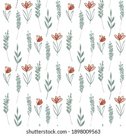 Patrón floral sin foco. La elegante plantilla para las impresiones de moda.