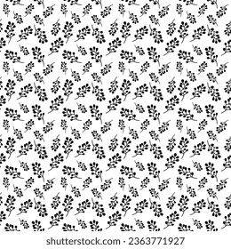 Seamless floral pattern element vector shape doodle plant abstract texture background illustration for digital paper and print materials.
