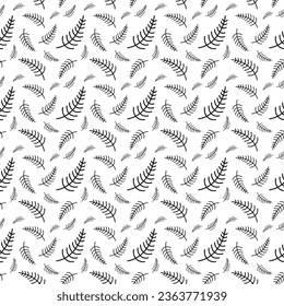 Seamless floral pattern element vector shape doodle plant abstract texture background illustration for digital paper and print materials.
