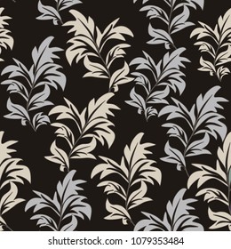 Seamless floral pattern. Endless pattern can be used for ceramic tile, wallpaper, linoleum, web page background
