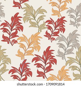  Patrón floral sin soldadura. Se puede utilizar un patrón sin fin para cerámica, papel pintado, linóleo, fondo de página web 