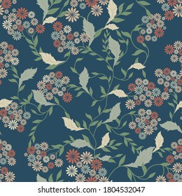 seamless floral pattern. Endless pattern can be used for ceramic tile, wallpaper, linoleum, web page 