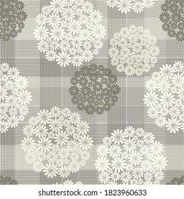 seamless floral pattern. Endless pattern can be used for ceramic tile, wallpaper, linoleum, web page background