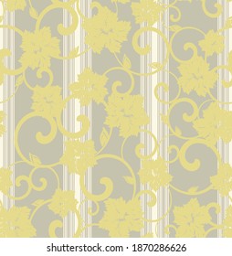 Patrón floral sin foco. Se puede utilizar un patrón sin fin para baldosas cerámicas, papel pintado, linóleo, página web 