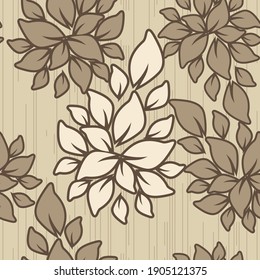 Seamless floral pattern. Endless pattern can be used for ceramic tile, wallpaper, linoleum, web page background 
