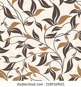 Seamless floral pattern. Endless pattern can be used for ceramic tile, wallpaper, linoleum, web page